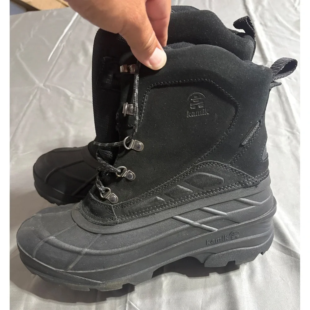 Kamik Fargo 2 Winter Boots Mens 12 Black Waterproof Insulated Snow Boots FARGO2W